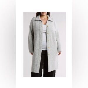 Vince Heather Gray Long Cardigan